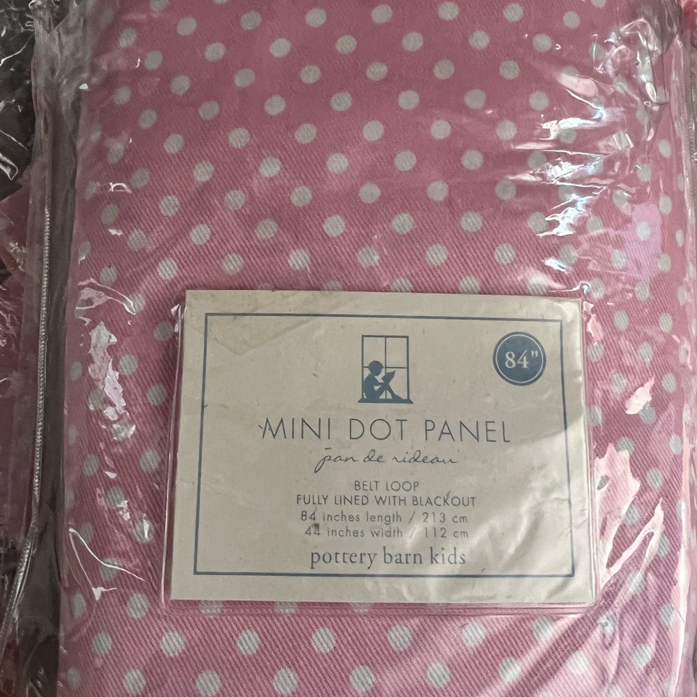 Pottery Barn Kids Pink Mini Dot Panel